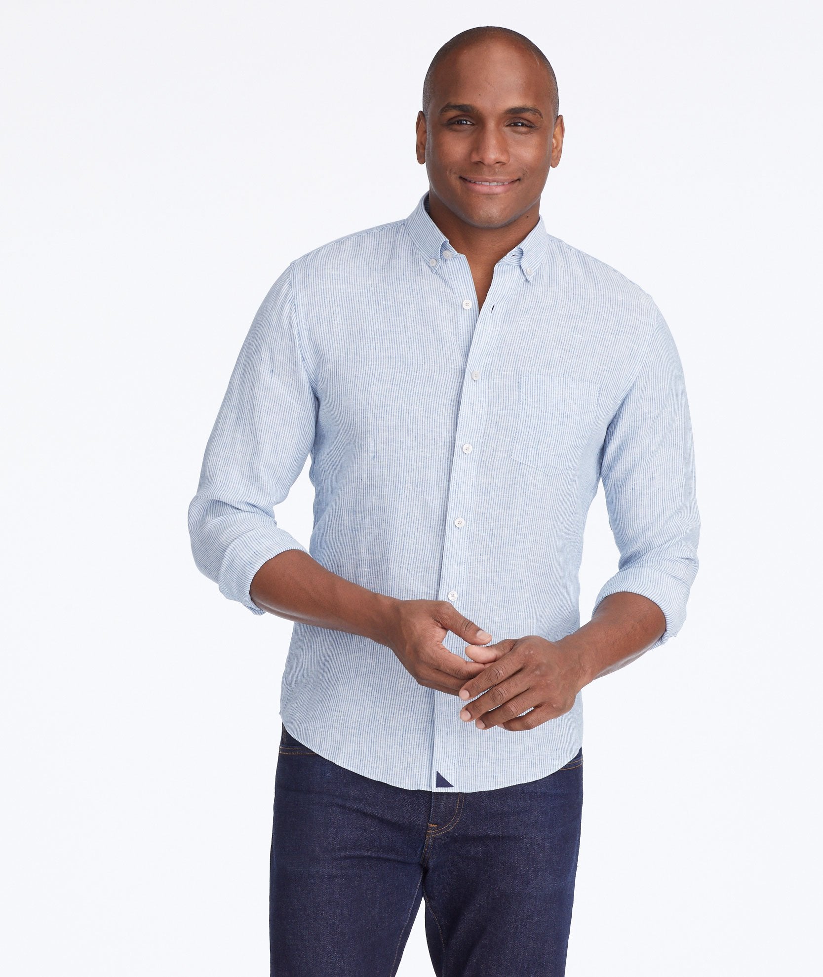 Wrinkle-Resistant Linen Tercos Shirt